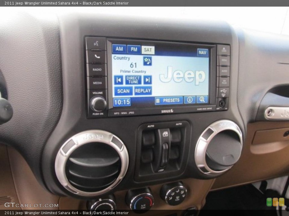 Black/Dark Saddle Interior Controls for the 2011 Jeep Wrangler Unlimited Sahara 4x4 #48055631