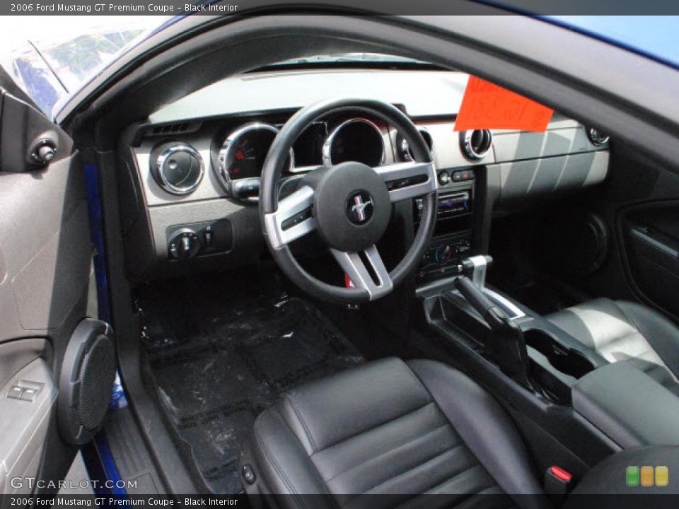 Black Interior Prime Interior for the 2006 Ford Mustang GT Premium Coupe #48056240