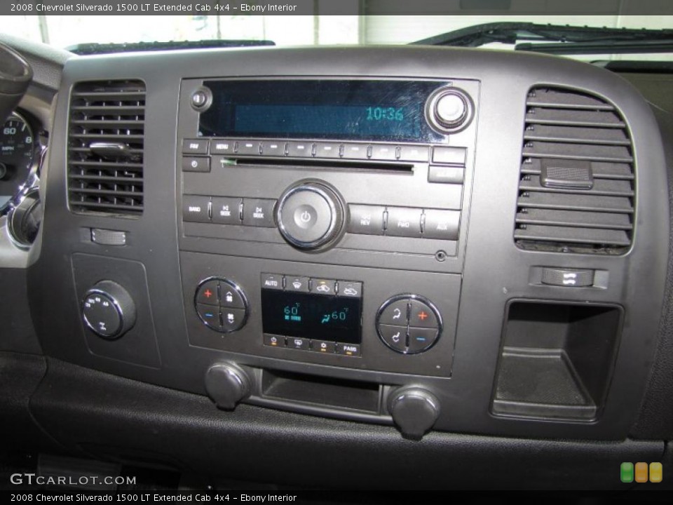 Ebony Interior Controls for the 2008 Chevrolet Silverado 1500 LT Extended Cab 4x4 #48056909
