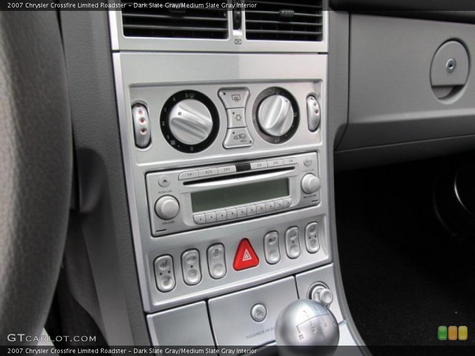Dark Slate Gray/Medium Slate Gray Interior Controls for the 2007 Chrysler Crossfire Limited Roadster #48057140
