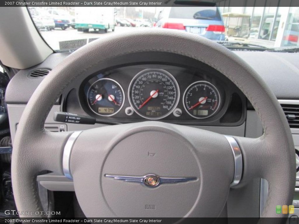 Dark Slate Gray/Medium Slate Gray Interior Steering Wheel for the 2007 Chrysler Crossfire Limited Roadster #48057170