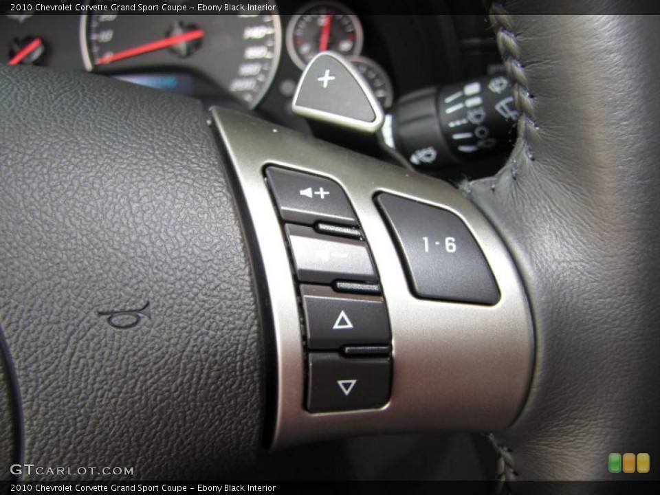 Ebony Black Interior Controls for the 2010 Chevrolet Corvette Grand Sport Coupe #48057773