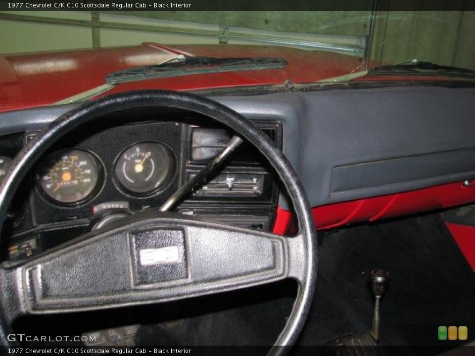 Black Interior Dashboard for the 1977 Chevrolet C/K C10 Scottsdale Regular Cab #48059036