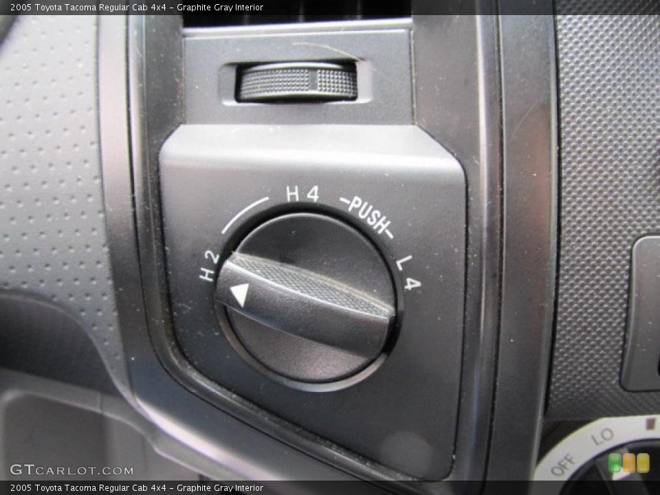 Graphite Gray Interior Controls for the 2005 Toyota Tacoma Regular Cab 4x4 #48059252