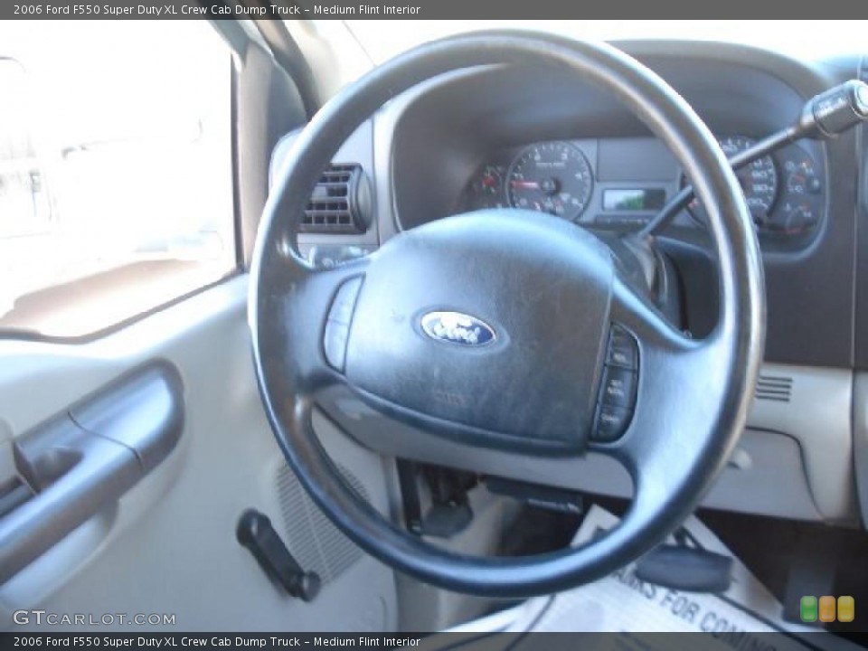 Medium Flint Interior Steering Wheel for the 2006 Ford F550 Super Duty XL Crew Cab Dump Truck #48060389