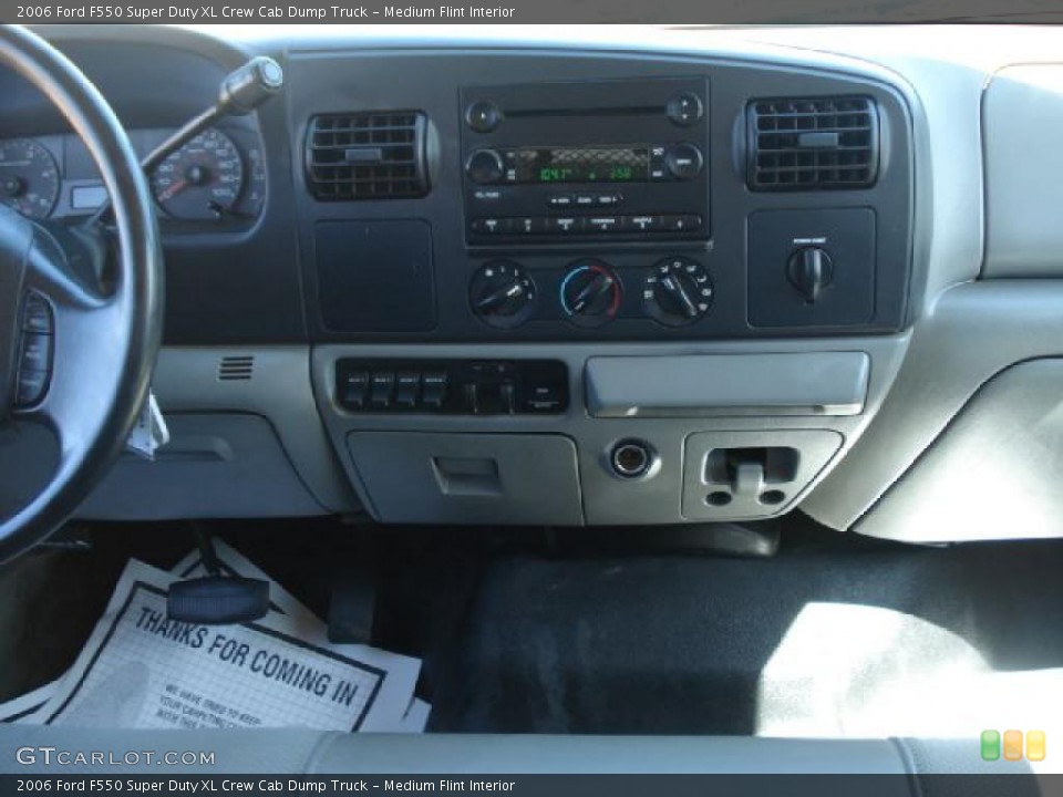 Medium Flint Interior Dashboard for the 2006 Ford F550 Super Duty XL Crew Cab Dump Truck #48060458