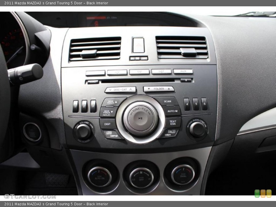 Black Interior Controls for the 2011 Mazda MAZDA3 s Grand Touring 5 Door #48062000