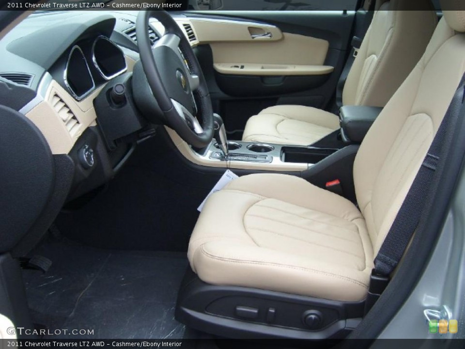 Cashmere/Ebony Interior Photo for the 2011 Chevrolet Traverse LTZ AWD #48062327