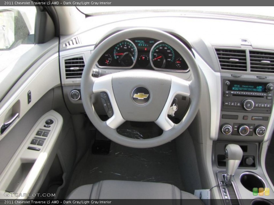 Dark Gray/Light Gray Interior Dashboard for the 2011 Chevrolet Traverse LS AWD #48062507