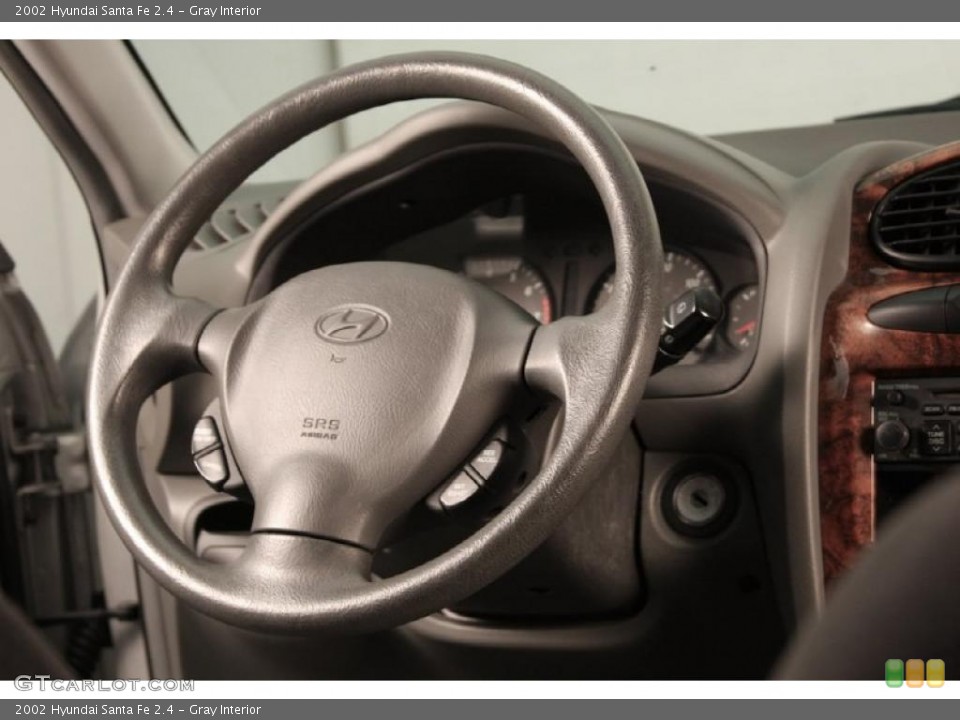 Gray Interior Steering Wheel for the 2002 Hyundai Santa Fe 2.4 #48064535