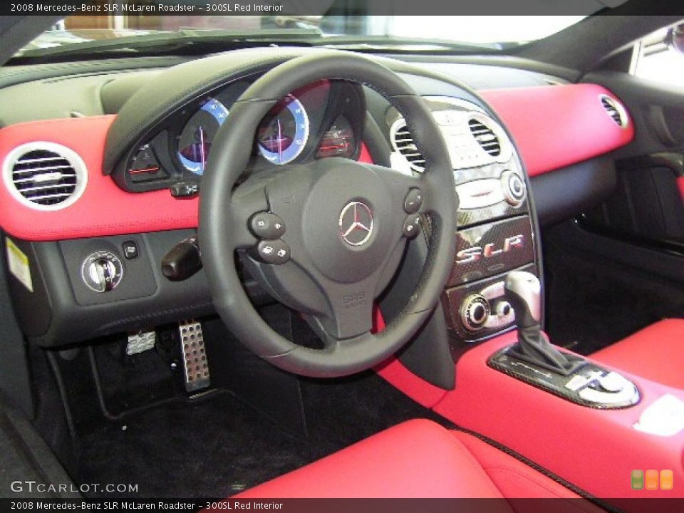 300SL Red Interior Dashboard for the 2008 Mercedes-Benz SLR McLaren Roadster #4806514