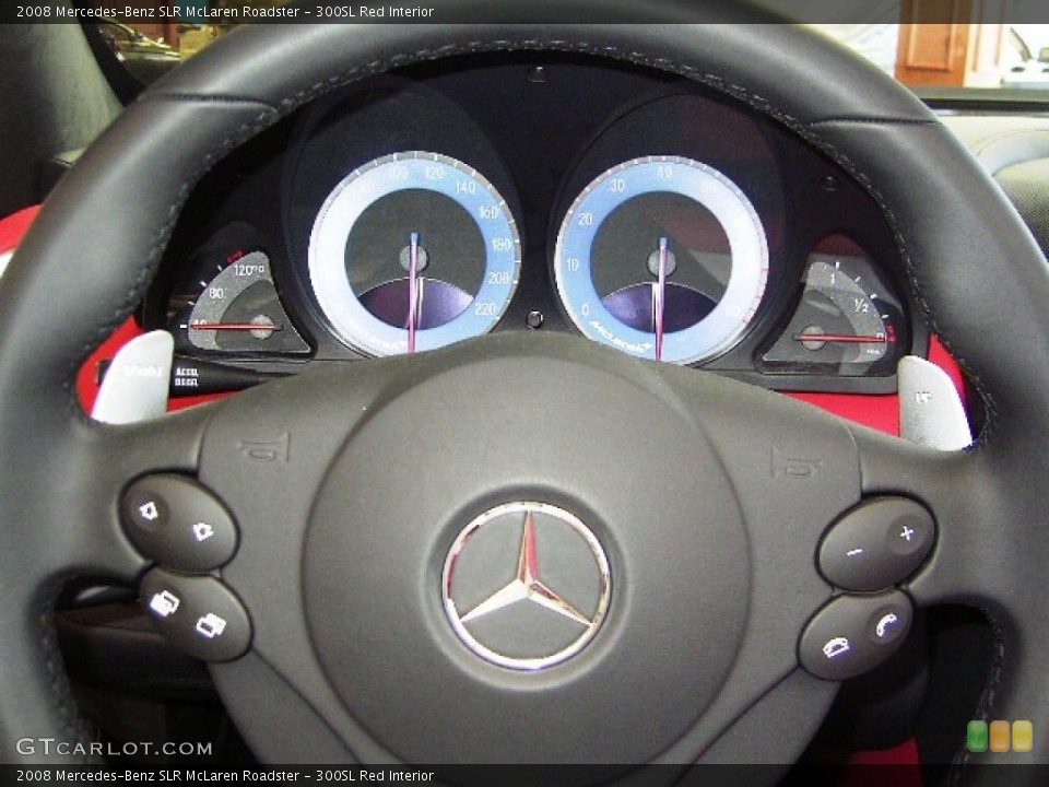 300SL Red Interior Steering Wheel for the 2008 Mercedes-Benz SLR McLaren Roadster #4806534