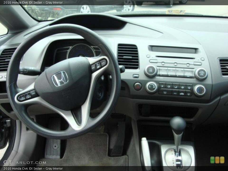 Gray Interior Dashboard for the 2010 Honda Civic EX Sedan #48066293