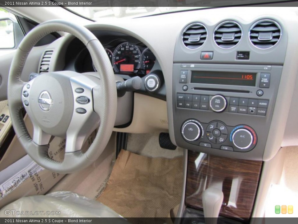 Blond Interior Dashboard for the 2011 Nissan Altima 2.5 S Coupe #48066542