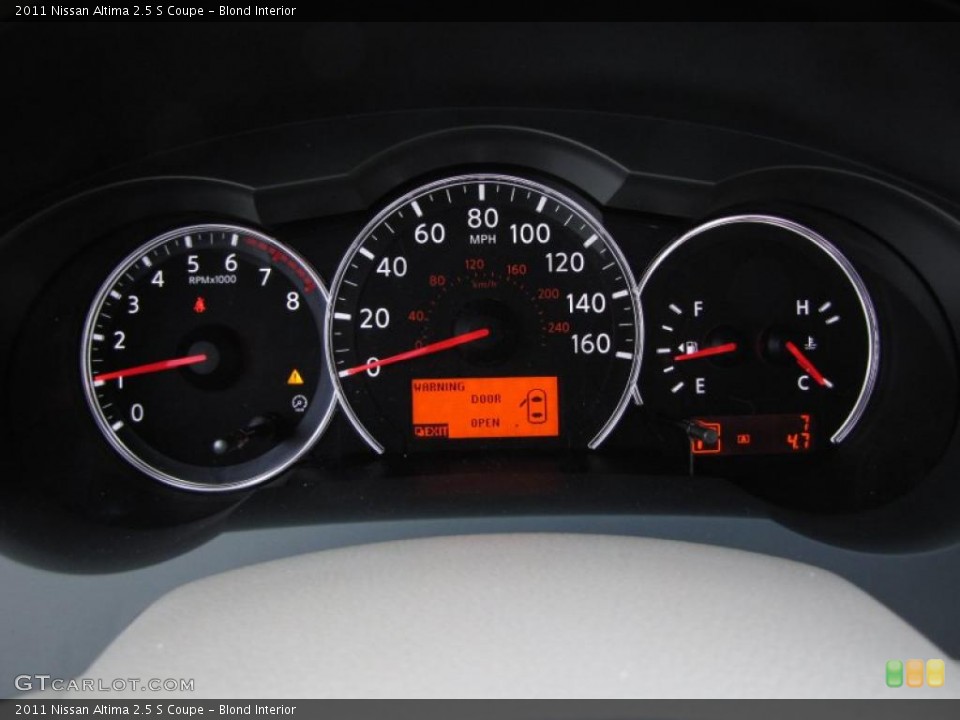 Blond Interior Gauges for the 2011 Nissan Altima 2.5 S Coupe #48066548