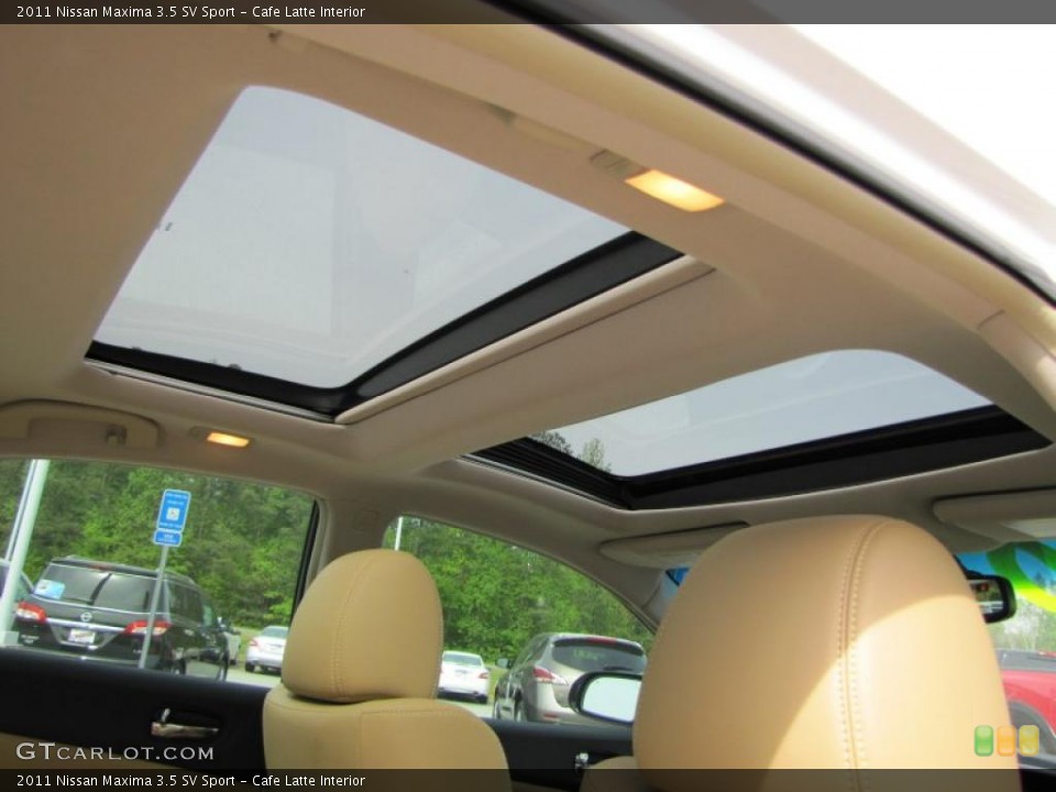 Cafe Latte Interior Sunroof for the 2011 Nissan Maxima 3.5 SV Sport #48066830