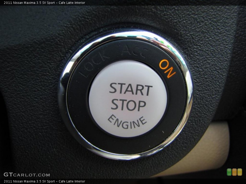 Cafe Latte Interior Controls for the 2011 Nissan Maxima 3.5 SV Sport #48066866