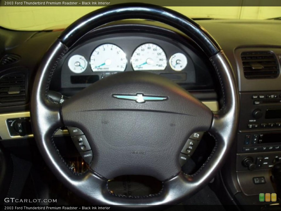 Black Ink Interior Steering Wheel for the 2003 Ford Thunderbird Premium Roadster #48067790