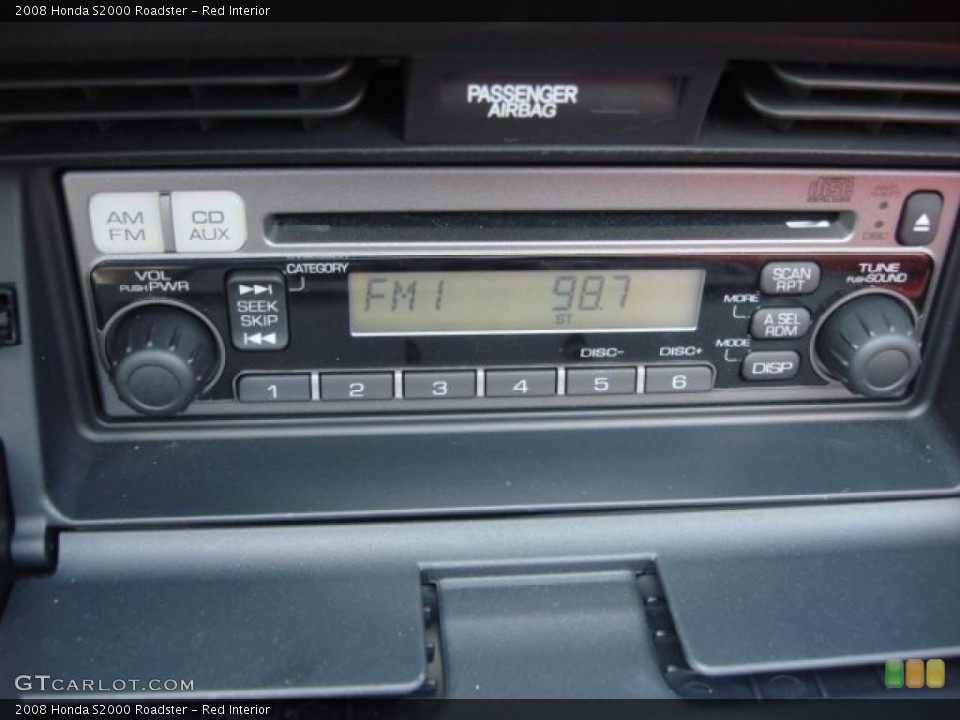 Red Interior Controls for the 2008 Honda S2000 Roadster #48067793