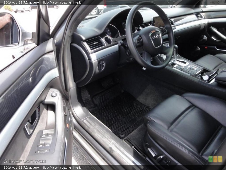 Black Valcona Leather Interior Photo for the 2009 Audi S8 5.2 quattro #48067925