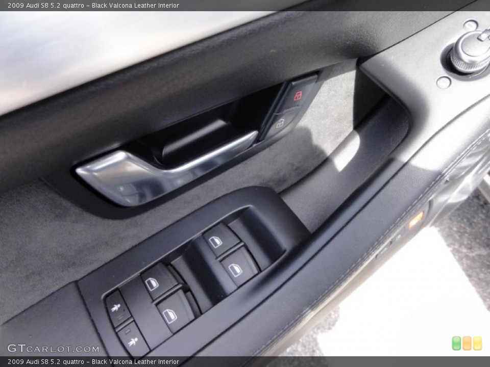 Black Valcona Leather Interior Controls for the 2009 Audi S8 5.2 quattro #48067946