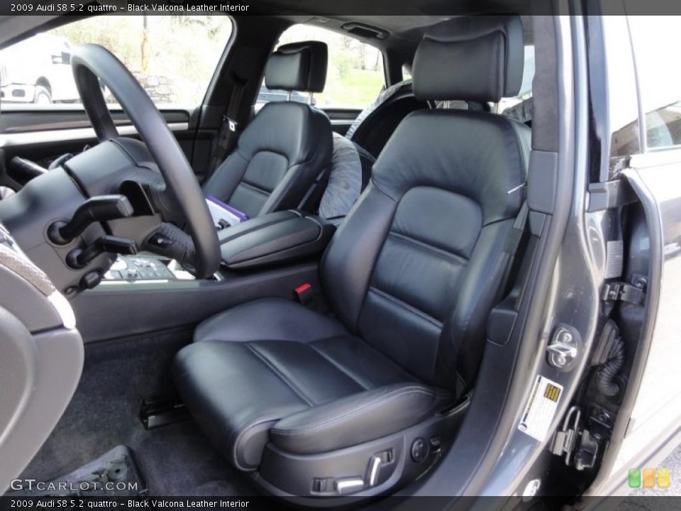 Black Valcona Leather Interior Photo for the 2009 Audi S8 5.2 quattro #48067976