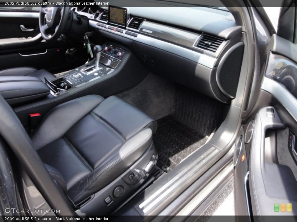 Black Valcona Leather Interior Photo for the 2009 Audi S8 5.2 quattro #48067991