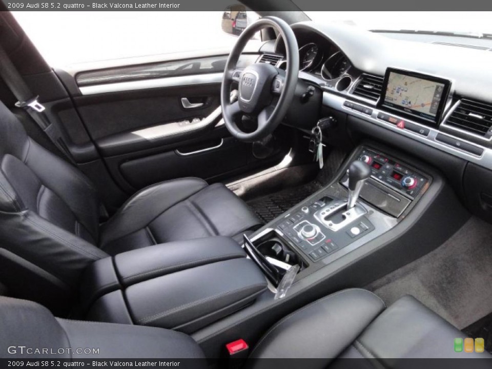 Black Valcona Leather Interior Dashboard for the 2009 Audi S8 5.2 quattro #48068000
