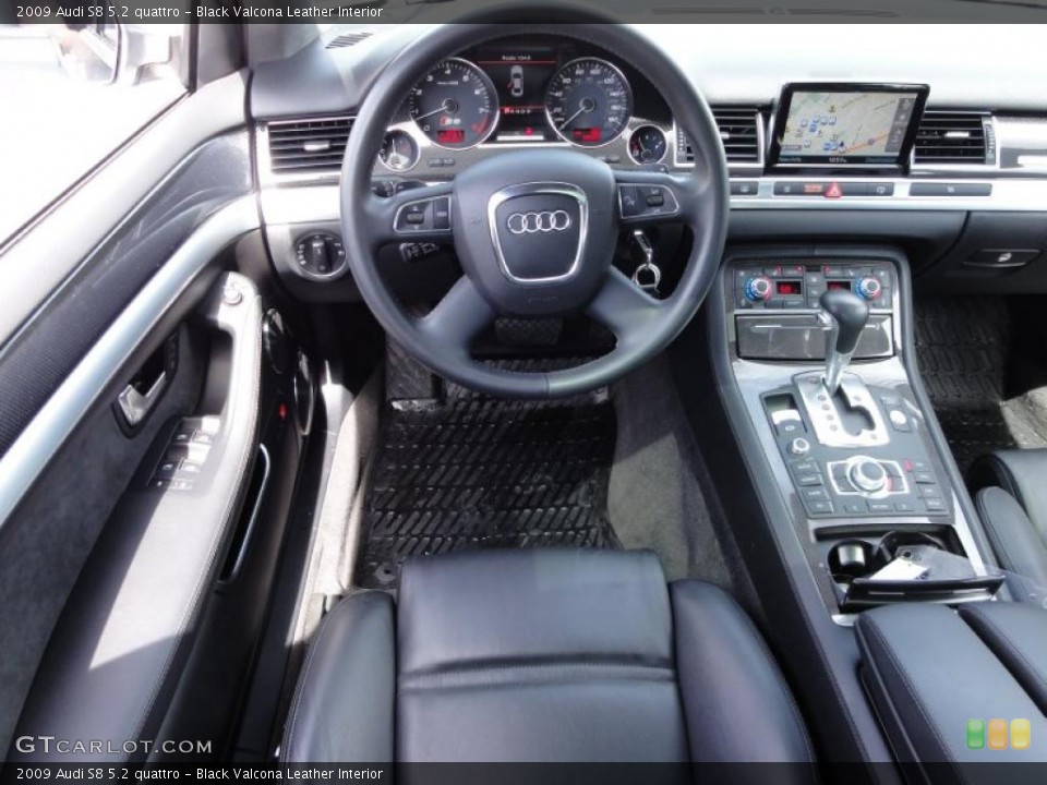 Black Valcona Leather Interior Dashboard for the 2009 Audi S8 5.2 quattro #48068168