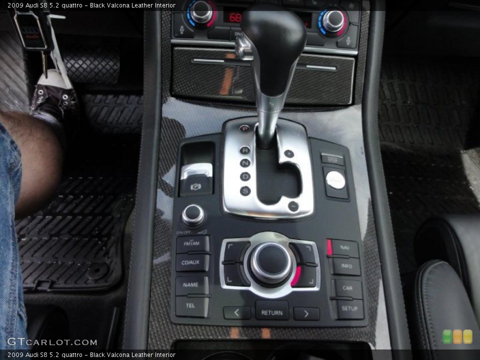 Black Valcona Leather Interior Transmission for the 2009 Audi S8 5.2 quattro #48068216