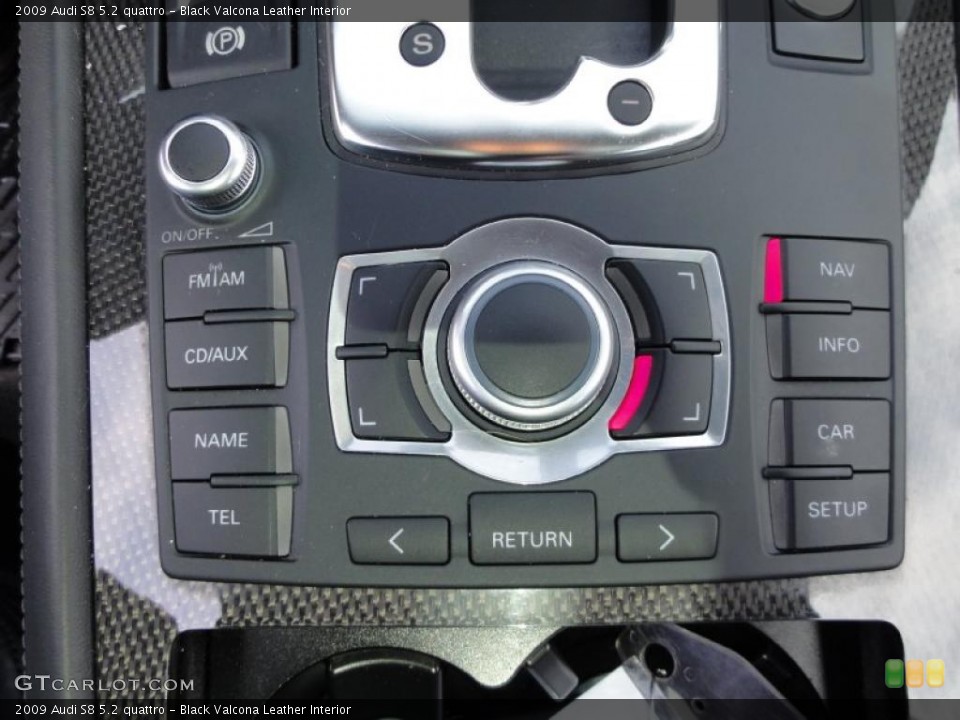 Black Valcona Leather Interior Controls for the 2009 Audi S8 5.2 quattro #48068225