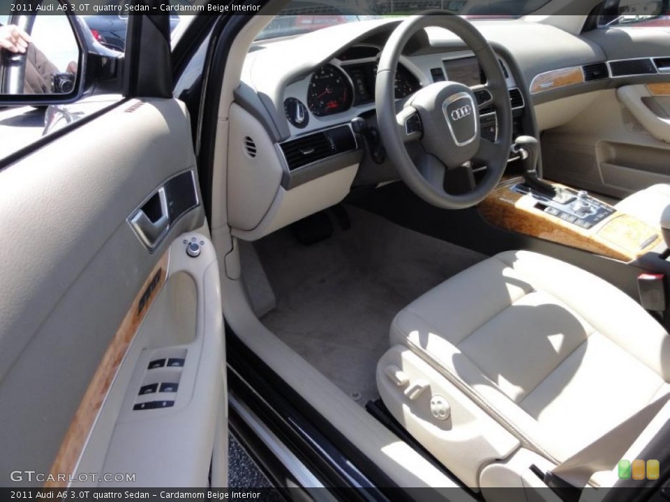 Cardamom Beige Interior Photo for the 2011 Audi A6 3.0T quattro Sedan #48068453