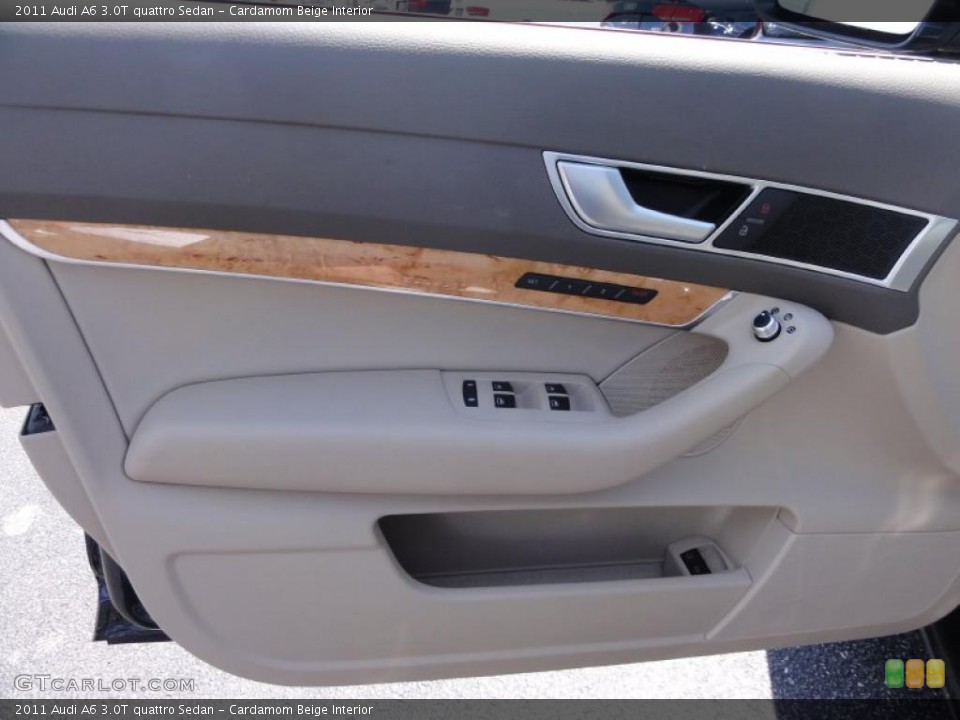 Cardamom Beige Interior Door Panel for the 2011 Audi A6 3.0T quattro Sedan #48068465
