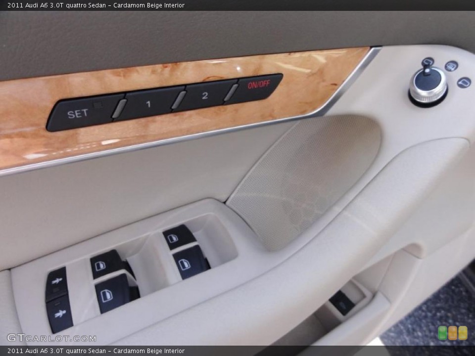 Cardamom Beige Interior Controls for the 2011 Audi A6 3.0T quattro Sedan #48068474
