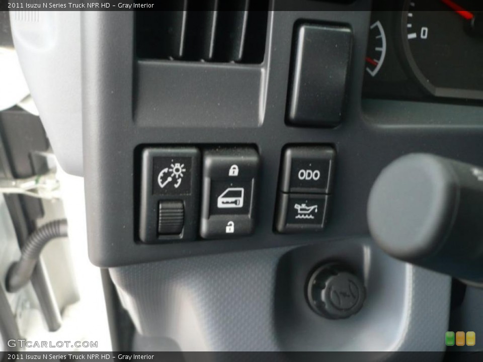 Gray Interior Controls for the 2011 Isuzu N Series Truck NPR HD #48068837