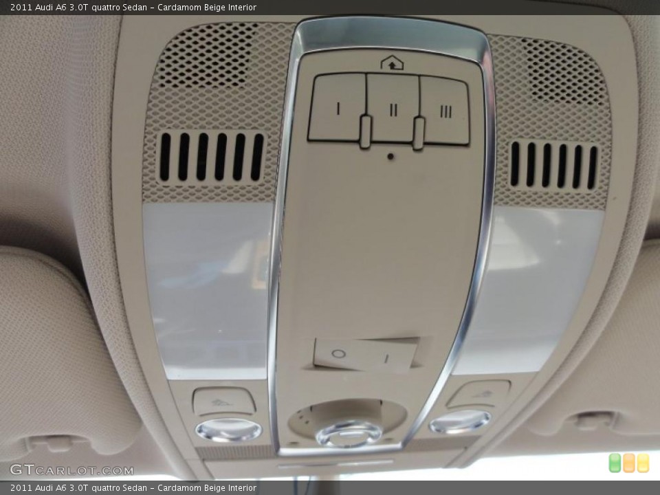 Cardamom Beige Interior Controls for the 2011 Audi A6 3.0T quattro Sedan #48068840
