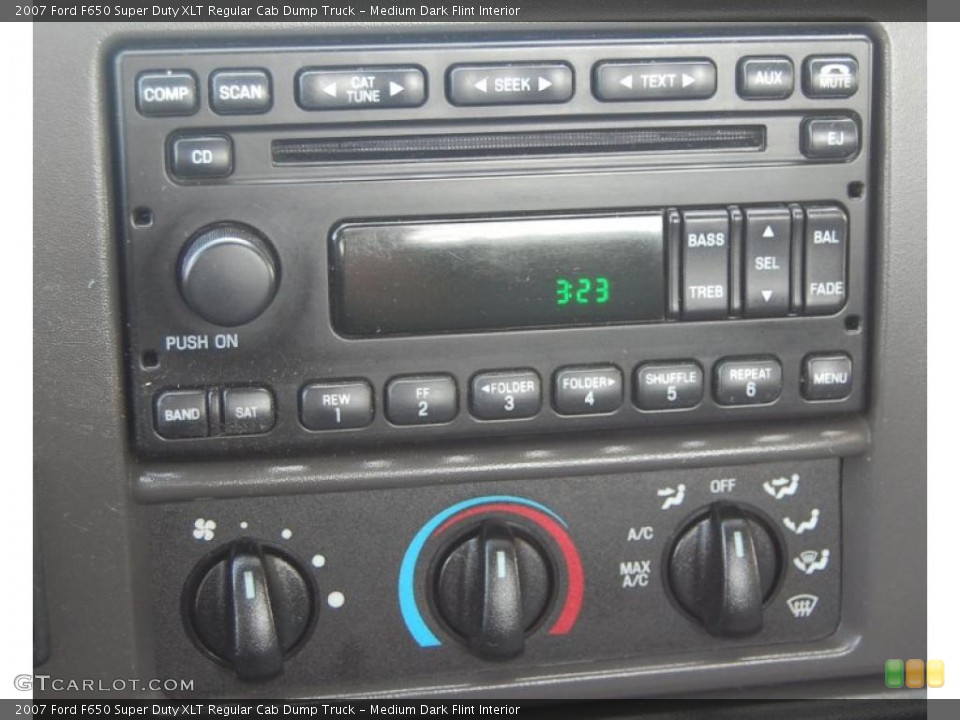 Medium Dark Flint Interior Controls for the 2007 Ford F650 Super Duty XLT Regular Cab Dump Truck #48069977