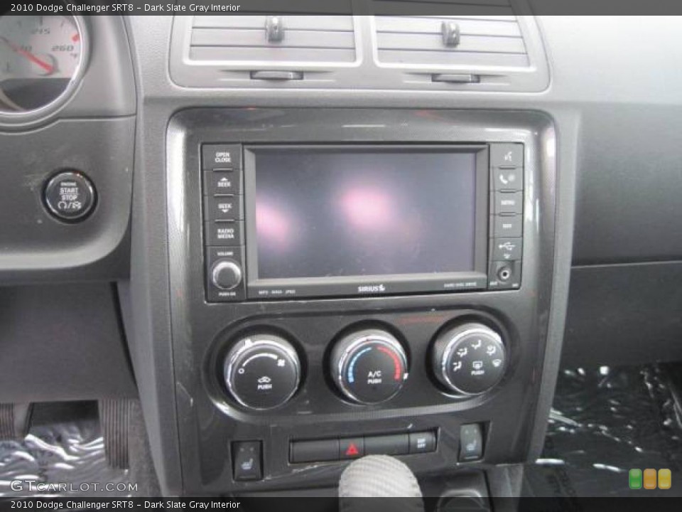 Dark Slate Gray Interior Controls for the 2010 Dodge Challenger SRT8 #48070700