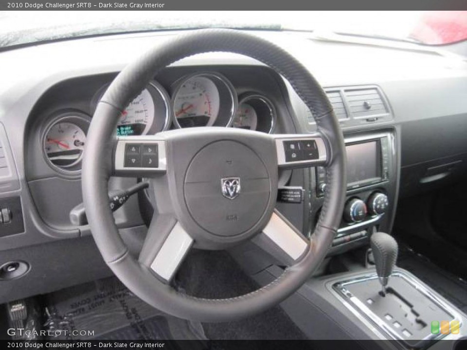 Dark Slate Gray Interior Steering Wheel for the 2010 Dodge Challenger SRT8 #48070733