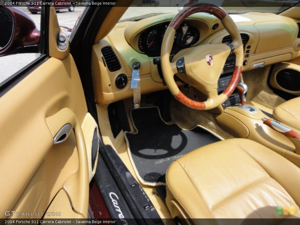 Savanna Beige Interior Photo for the 2004 Porsche 911 Carrera Cabriolet #48071726