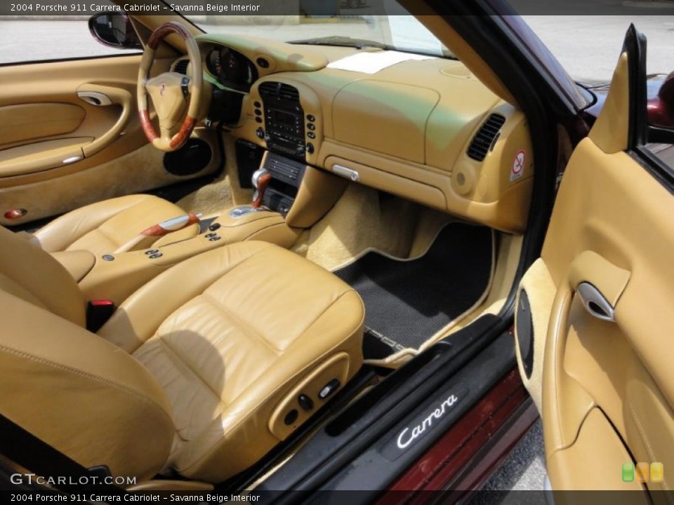 Savanna Beige Interior Photo for the 2004 Porsche 911 Carrera Cabriolet #48071768