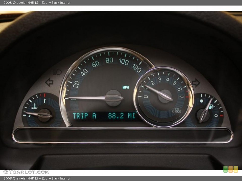 Ebony Black Interior Gauges for the 2008 Chevrolet HHR LS #48073748