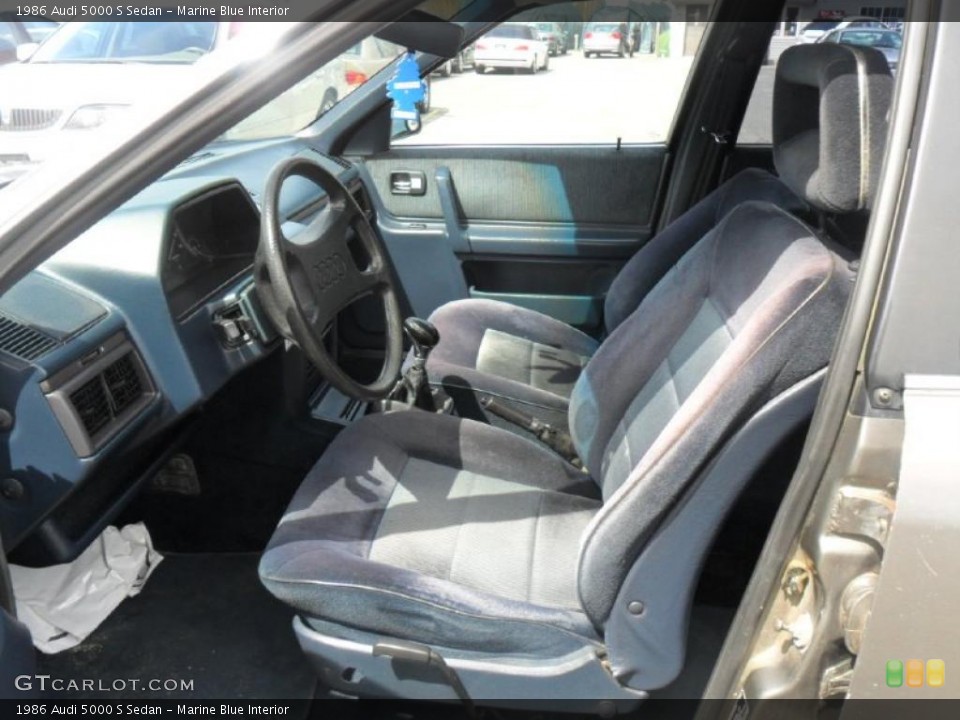 Marine Blue Interior Photo for the 1986 Audi 5000 S Sedan #48074009