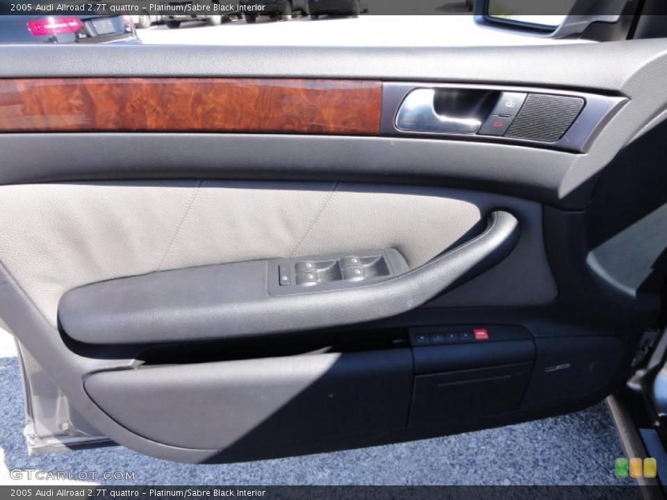 Platinum/Sabre Black Interior Door Panel for the 2005 Audi Allroad 2.7T quattro #48076824