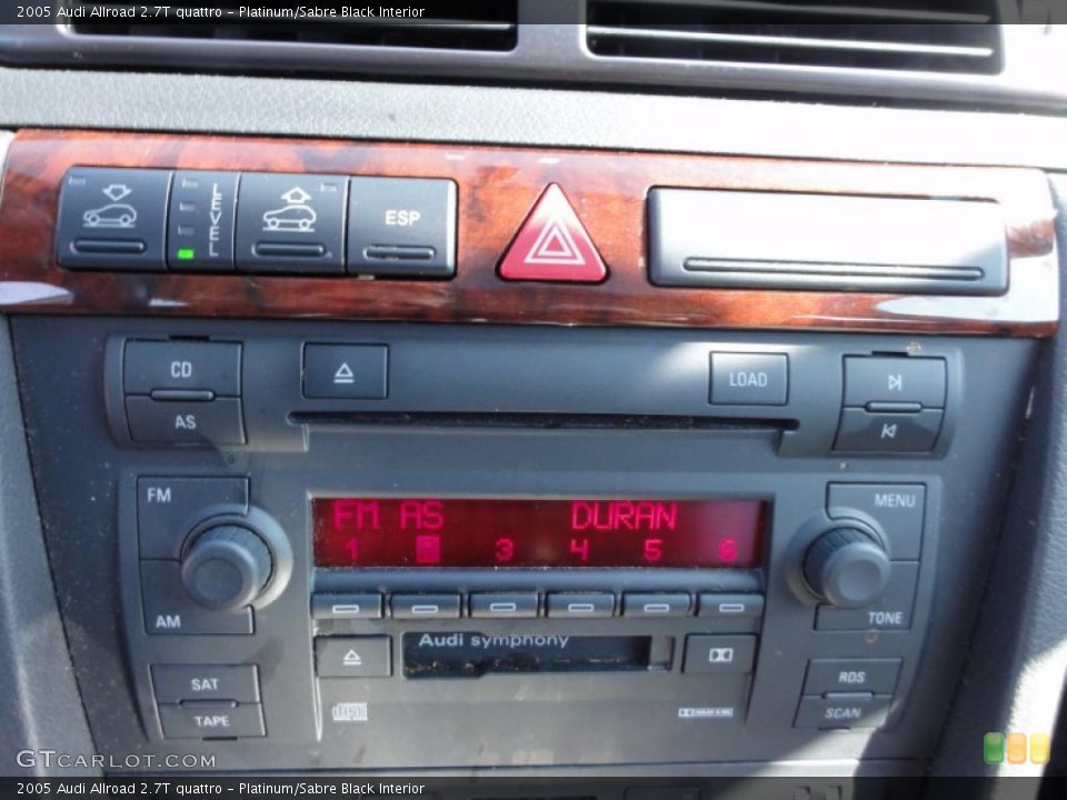 Platinum/Sabre Black Interior Controls for the 2005 Audi Allroad 2.7T quattro #48077208