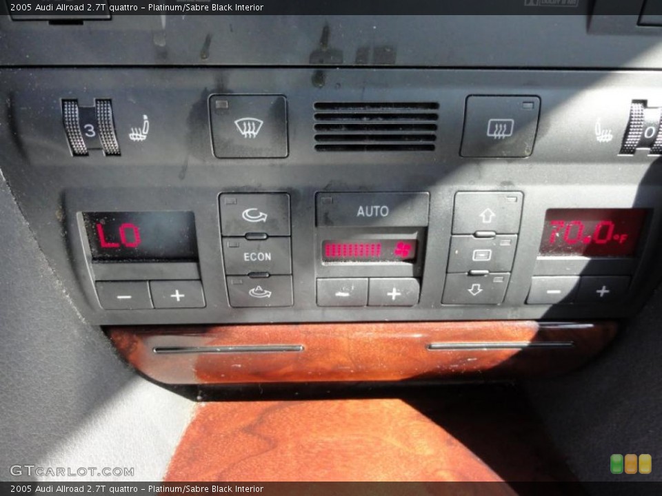 Platinum/Sabre Black Interior Controls for the 2005 Audi Allroad 2.7T quattro #48077223
