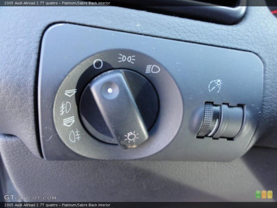 Platinum/Sabre Black Interior Controls for the 2005 Audi Allroad 2.7T quattro #48077337