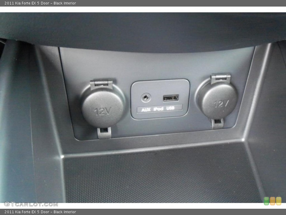 Black Interior Controls for the 2011 Kia Forte EX 5 Door #48078624