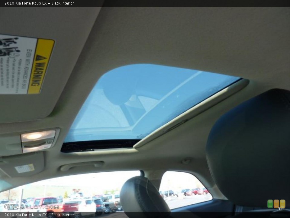 Black Interior Sunroof for the 2010 Kia Forte Koup EX #48079029