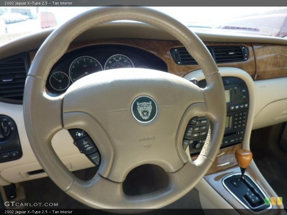 Tan Interior Steering Wheel for the 2002 Jaguar X-Type 2.5 #48079611